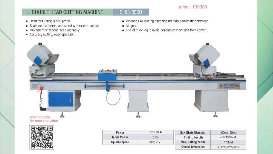uPVC Windows & Door Making Machines