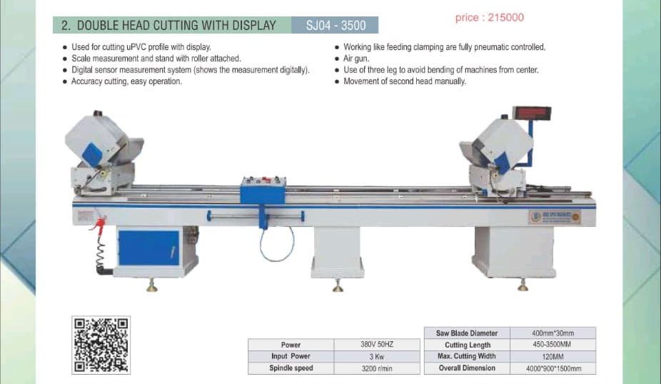 Double Head Cutting Machine with Display SJ04-3500