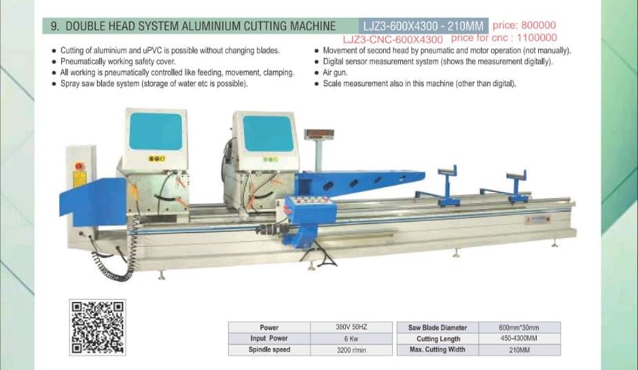 Double Head System Aluminium Cutting Machine LJZ3-600X4300