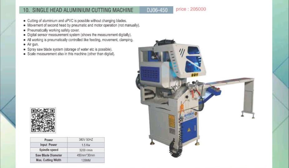 Single Head Aluminium Cutting Machine DJ06-450