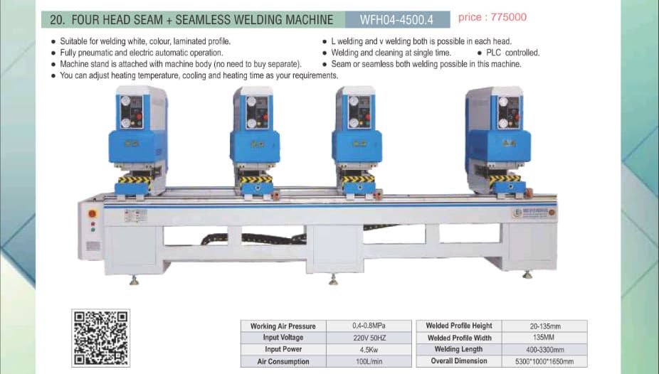 Four Head Seam and Seamless Welding Machine WFH04-4500.4