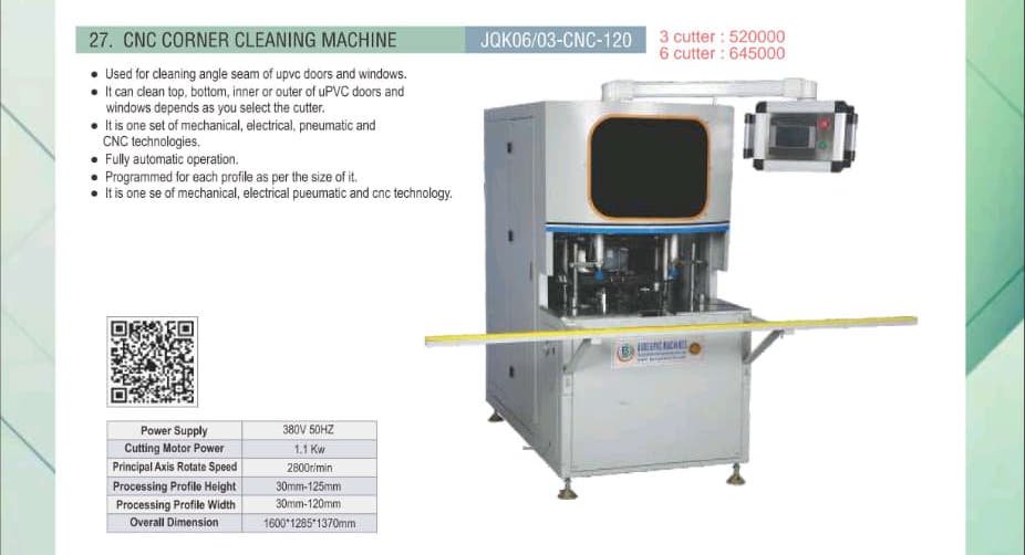 CNC Corner Cleaning Machine JQK06-CNC-120